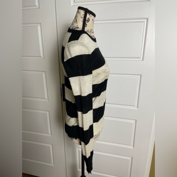 Zadig & Voltaire Source stripe cp spi long sleeve cashmere sweater in size XS - Picture 6 of 11